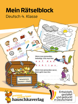 cover image of Mein Rätselblock Deutsch 4. Klasse